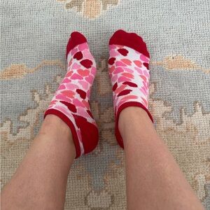 Heart Patterned Ankle Socks
